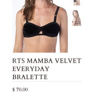 Solstice Intimates Velvet Bralette “Mamba” colorway